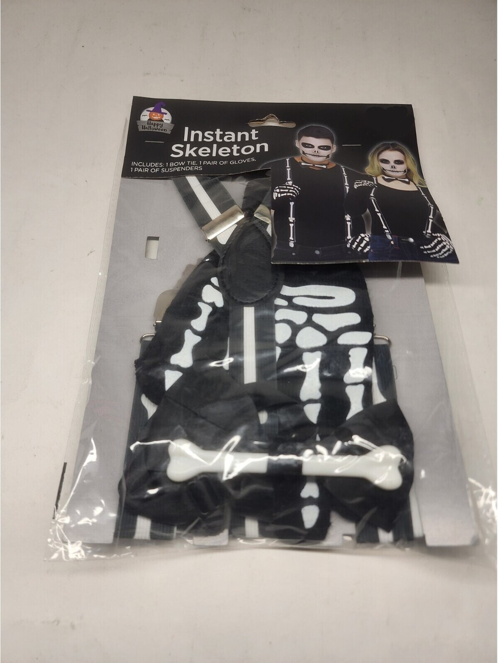 Instant Skeleton suspender set Costume Halloween Party Cosplay